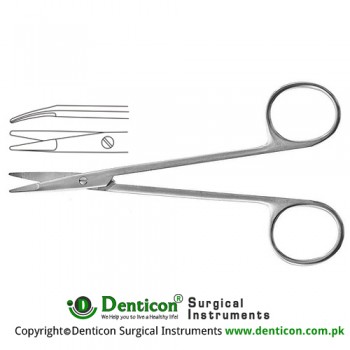 Shea Vein Graft Scissor Curved Stainless Steel, 12 cm - 4 3/4"